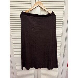 Bobeau Straight Fitted Rib Sweater Midi Skirt SIZE L NWOT